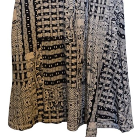 🖤LRL Lauren Jeans Co. Ralph Lauren Tribal Print Fit & Flare Dress Size M Y2K - Picture 3 of 5